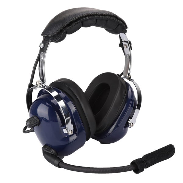 General Aviation Headset Dual Plug Pilot Headphone 3.5mm Noise Reduction Carousel 3
