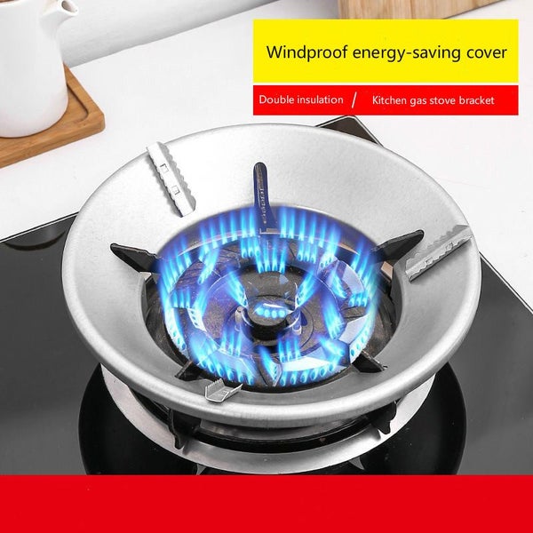 Fireproof Windshield Save Gas Cover Windproof Ring Anti-skid Bracket Carousel 2