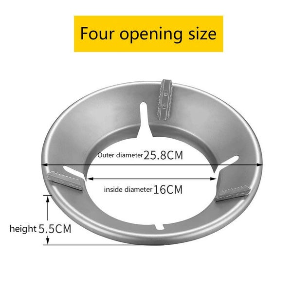 Fireproof Windshield Save Gas Cover Windproof Ring Anti-skid Bracket Carousel 6