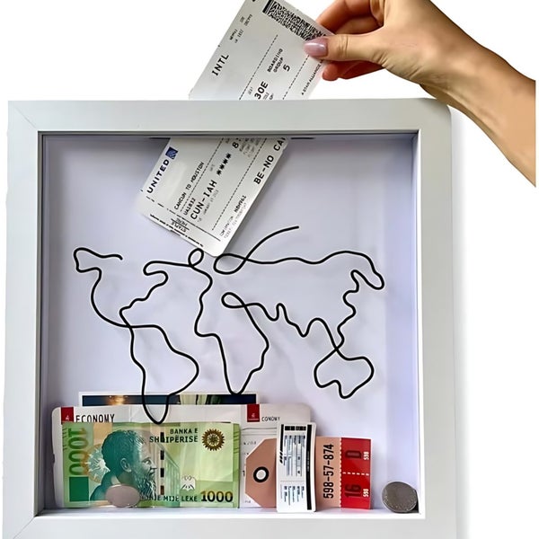 Adventure Archive Boxes Map Box Photo Frame Hanging Travelling Carousel 2