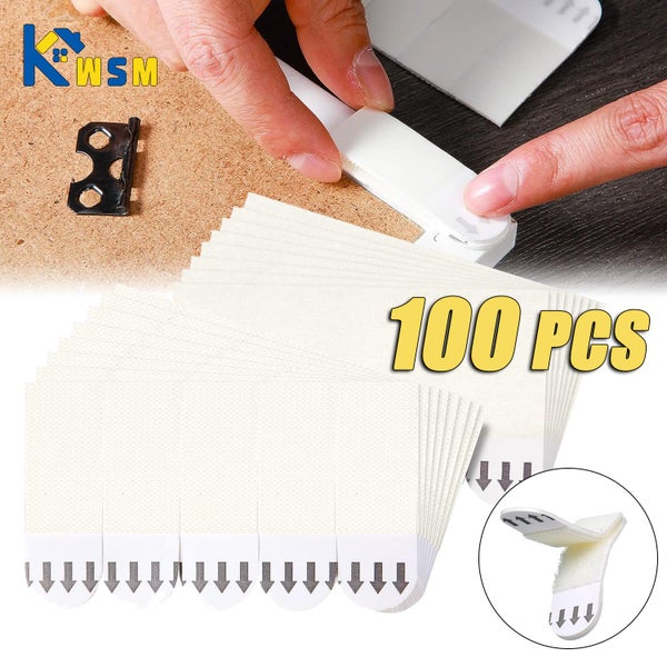 10-100PCS Picture Frame Hooks Nail-free Decorative Painting Sticky Carousel 2