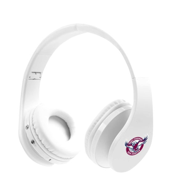 Manly Warringah Sea Eagles NRL Foldable Bluetooth Stereo Headphones Carousel 1