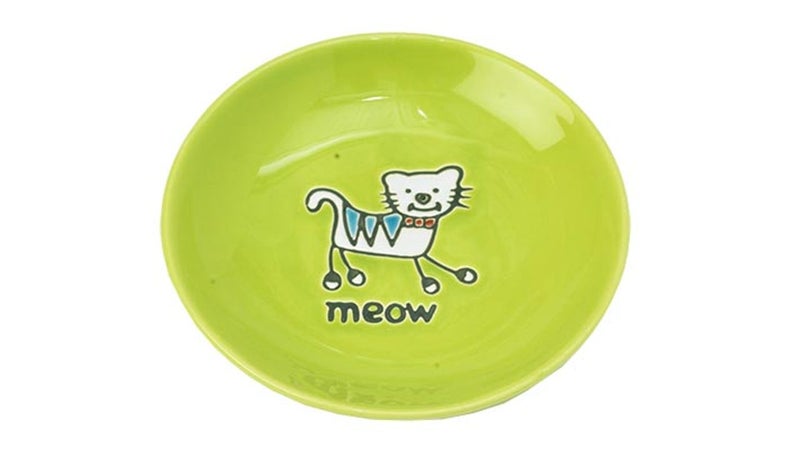 Silly Kitty Saucer - 13cm (Lime Green) Carousel 1