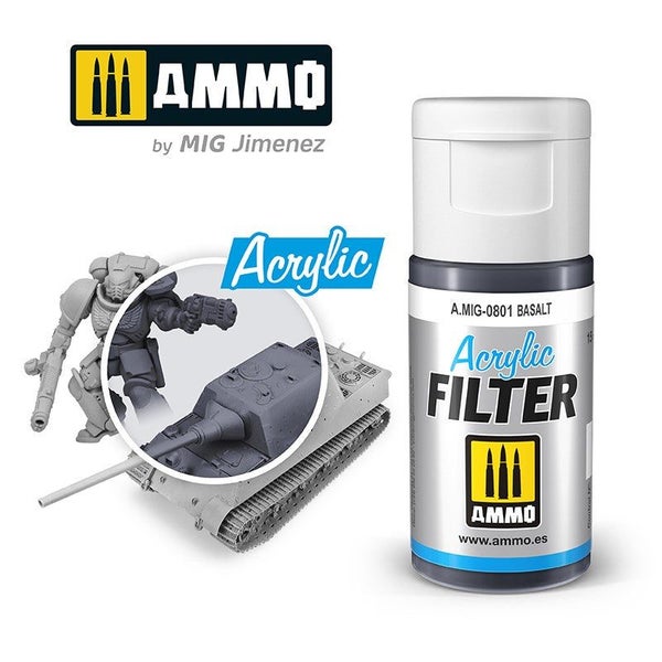 AMMO by Mig Jimenez 0801 ACRYLIC FILTER Basalt Carousel 1