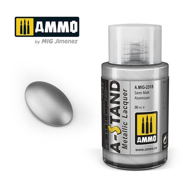 AMMO by Mig Jimenez A.MIG-2315 A-Stand Semi Matt Aluminium Lacquer Paint Carousel 1