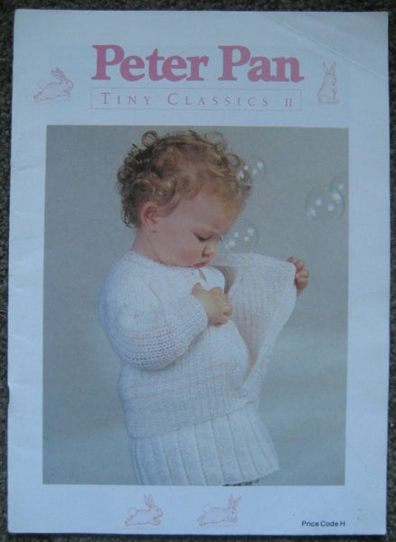 12 KNITTING BABY PATTERNs Peter Pan 8ply Wool Cardigans Jumpers Jacket Carousel 1