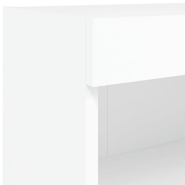 Tv Cabinets with Led Lights 2 Pcs White 80x30x30 Cm Ntioax Carousel 2