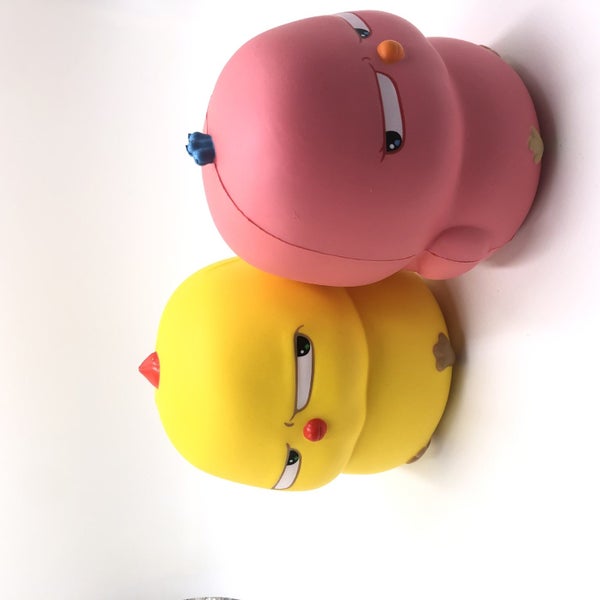 Kawaii Chicken Slow Rising Stress Relief Toy Squeeze Antistress Toys Rubber Doll Carousel 1