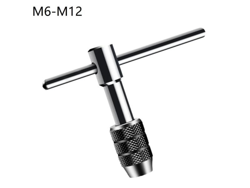 1pc Adjustable T Type Tap Wrench Hand Thread Tap Holder M3-M6 M5-M8 M6-M12 Carousel 1