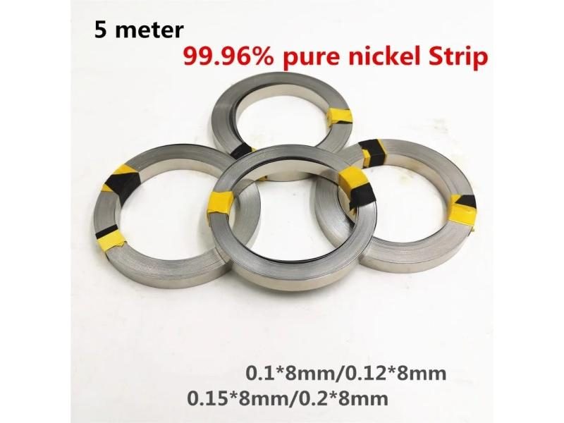 5 Meter Pure Nickel Strip 99.96% For Li 18650 Battery Spot Welding Machine Carousel 1