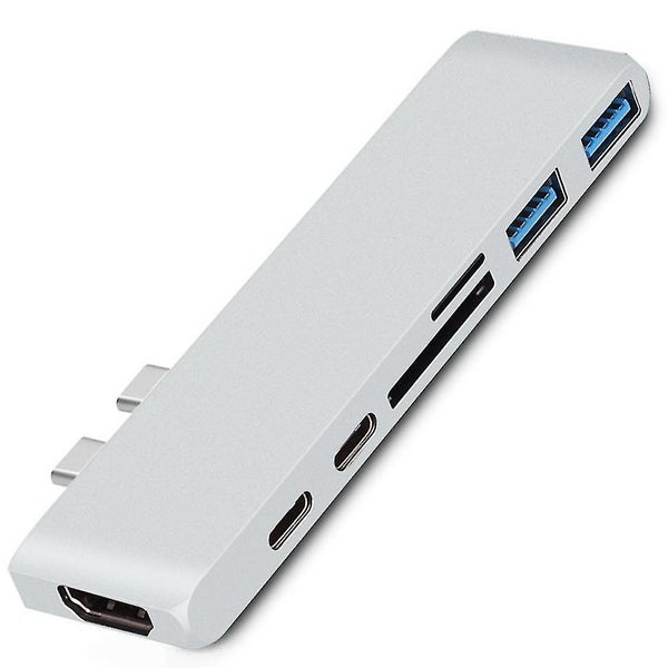 7-in-1 Multi-function USB Hub Type-c Hub Docking Station Hub For Apple Laptops Carousel 2