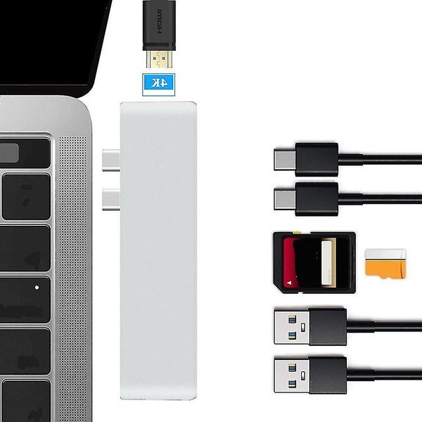 7-in-1 Multi-function USB Hub Type-c Hub Docking Station Hub For Apple Laptops Carousel 5