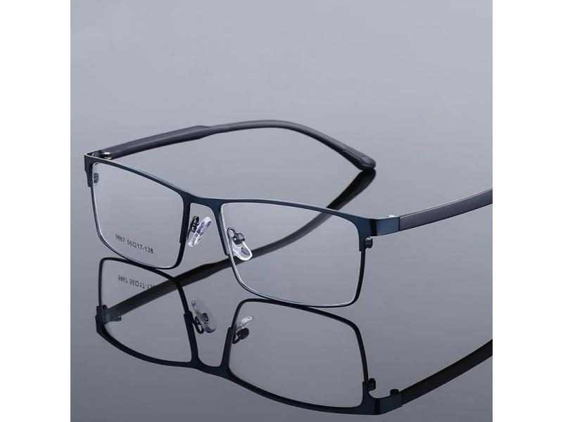 147-56-36Oversized Titanium Alloy Eyeglasses Frame Men Metal Square Myopia Carousel 2