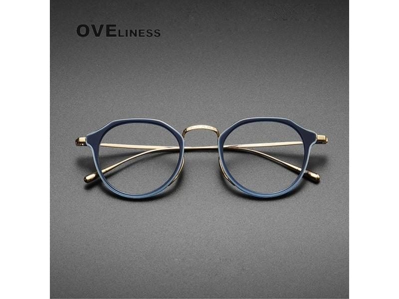 Acetate Titanium Glasses Frame Men Vintage Oversize Pilot New Vintage Retro Carousel 2