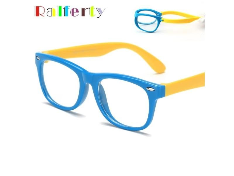 Ralferty TAC Child Kids Transparent Eyeglasses Frame Boy Girl Prescription Carousel 2