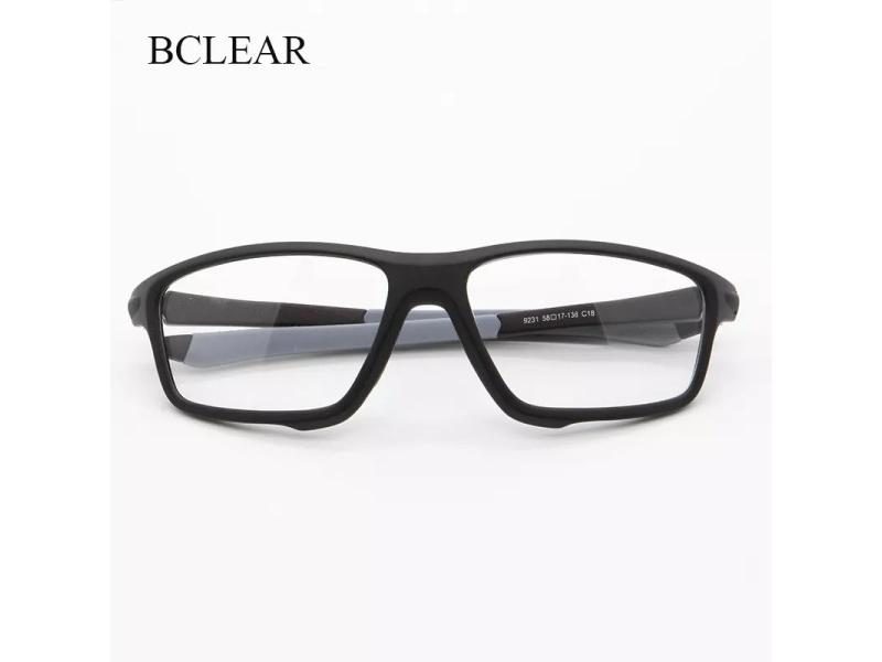 BCLEAR DESIGN Men Sport Glasses Frames TR90 Outdoor Sports Rectangle Myopia Carousel 2