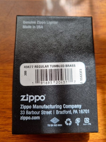 Zippo Tumbled Brass Lighter Carousel 6