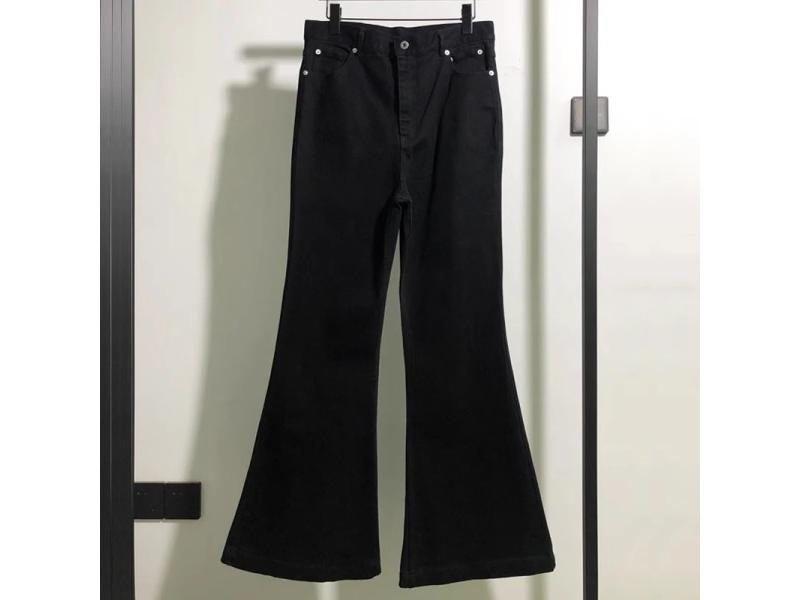 Fashion Men's Rick Washed Denim Flare Pants Zipper Full Length Carousel 1