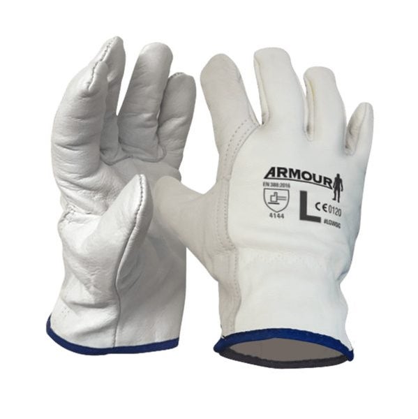 Armour Leather Full Grain Driver Gloves, General Purpose Gloves, 6 Pairs Carousel 1