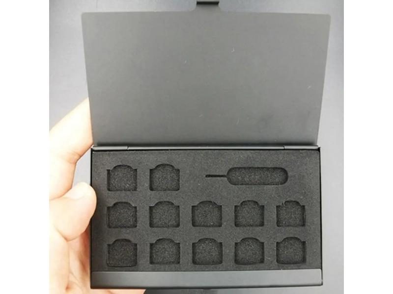 1Pc 12 Slots NANO 1 Slot Card Storage Box For SIM Memory Cards Carousel 2