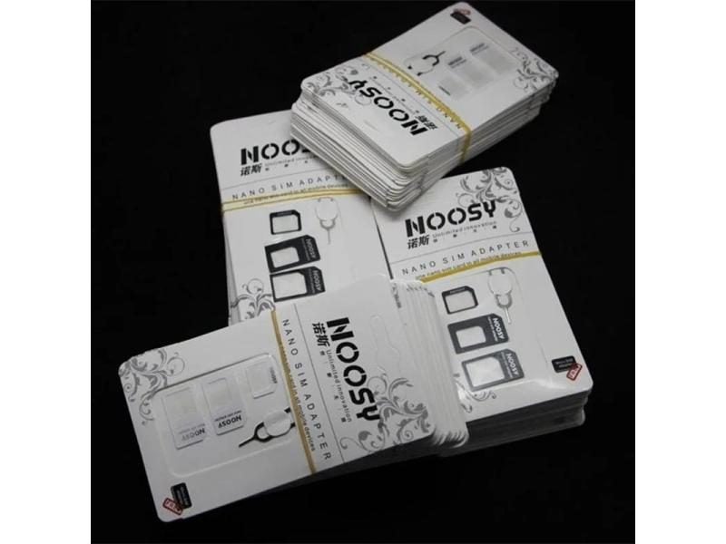 5Sets 4in1 Sim Card Adapter For IPhone With Nano/Micro/Standard Cards Carousel 2
