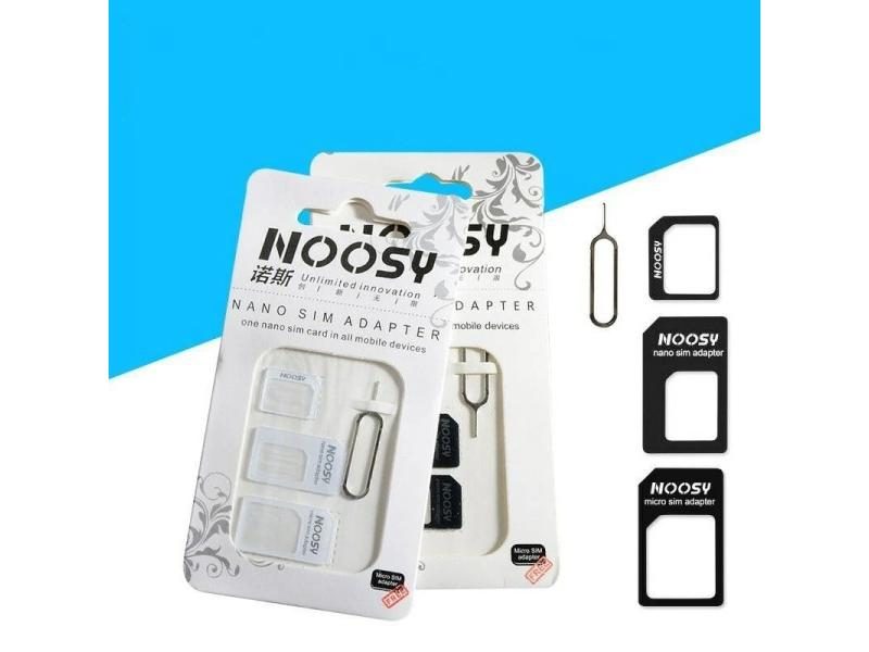 5Sets 4in1 Sim Card Adapter For IPhone With Nano/Micro/Standard Cards Carousel 1
