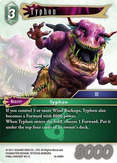 Final Fantasy TCG: Opus XIV: Crystal Abyss - Typhon (Hero) #14-049H Carousel 1