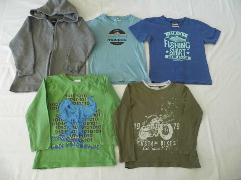 Neat boys bulk mixed tops size 6 Gap, H&F, Macpac, F&F & JK Carousel 1