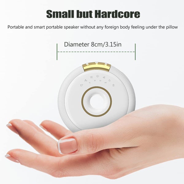 Bone Conduction White Noise Machine Under Pillow Speaker Sleeping Aid Black Carousel 7
