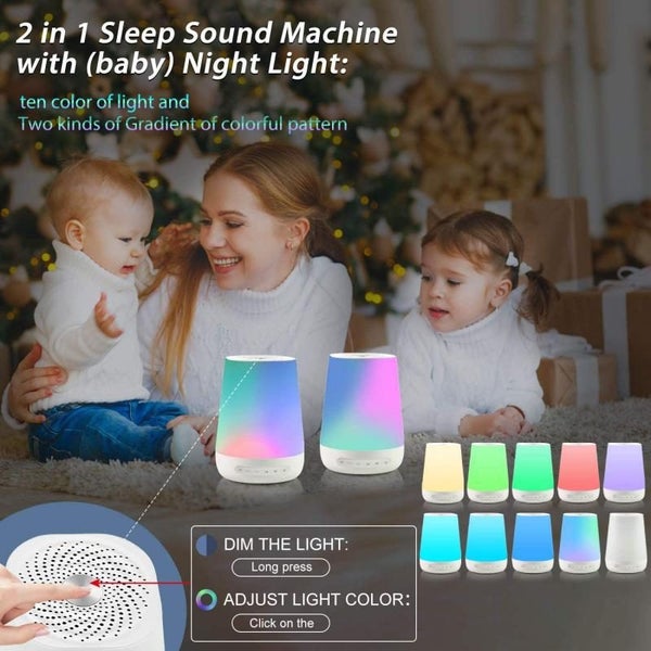 Night Light Music Sleep Helper Device White Noise Machine Sound Sleeping Aids Carousel 5