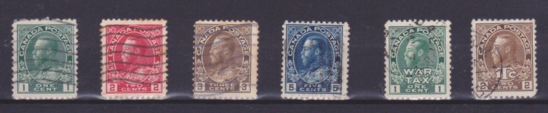 Canadian Early Issues: 1911 KGV and 1915/16 War Tax #1 Carousel 1