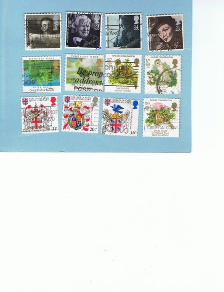 100 stamps of Great Britain 1982 - 1986. Carousel 1