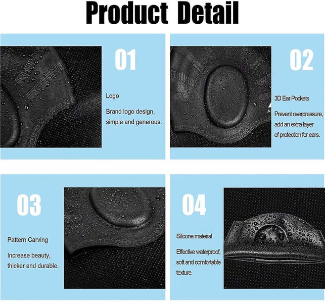 2pcs Swimming Caps Carousel 2