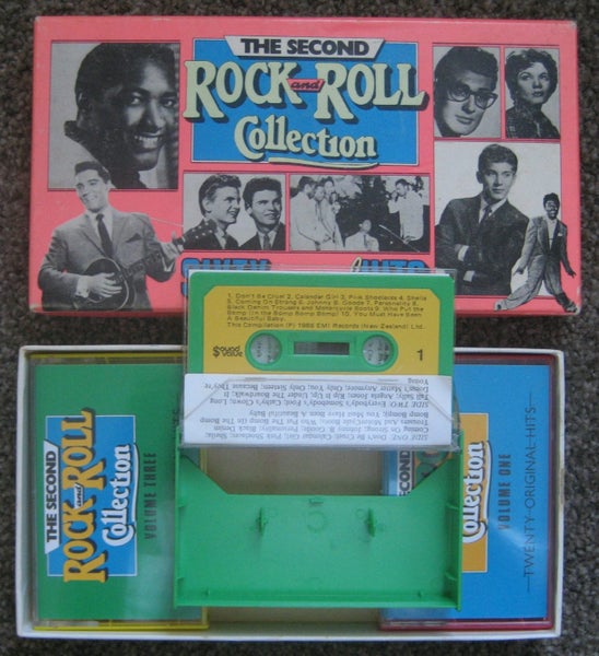 3 Music Cassette Tapes SECOND ROCK and ROLL COLLECTION 60 Hits Carousel 2