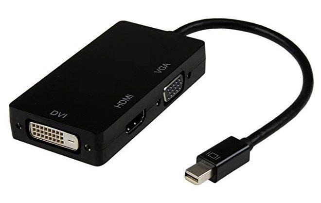 8ware 3 in1 Thunderbolt Mini DP DisplayPort to HDMI DVI VGA Hub Adapter Conve... Carousel 1