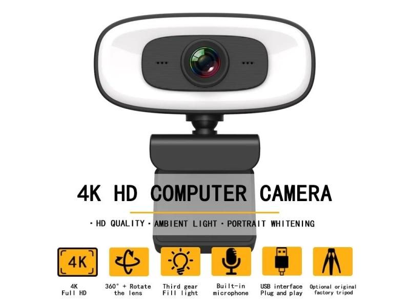 4K 1080P 2K Full HD Webcam With Microphone 15 30fps USB For PC Laptop Video Carousel 2