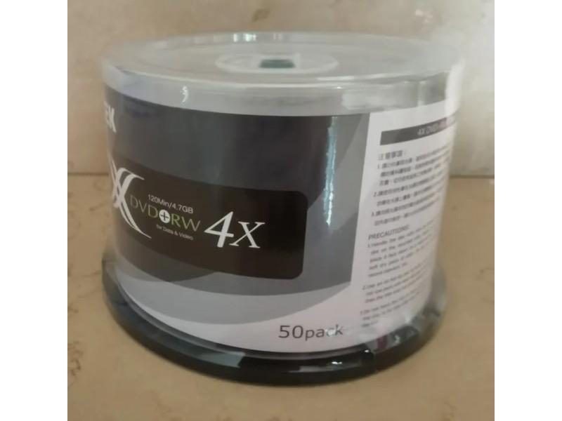 4X DVD RW Data 4.7GB Video 120Min 50Discs/Barrel Carousel 2