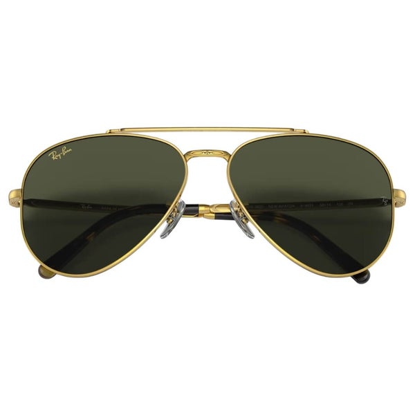 Ray-Ban New Aviator RB3625 919631 - Gold Frame with Green Lens Carousel 6
