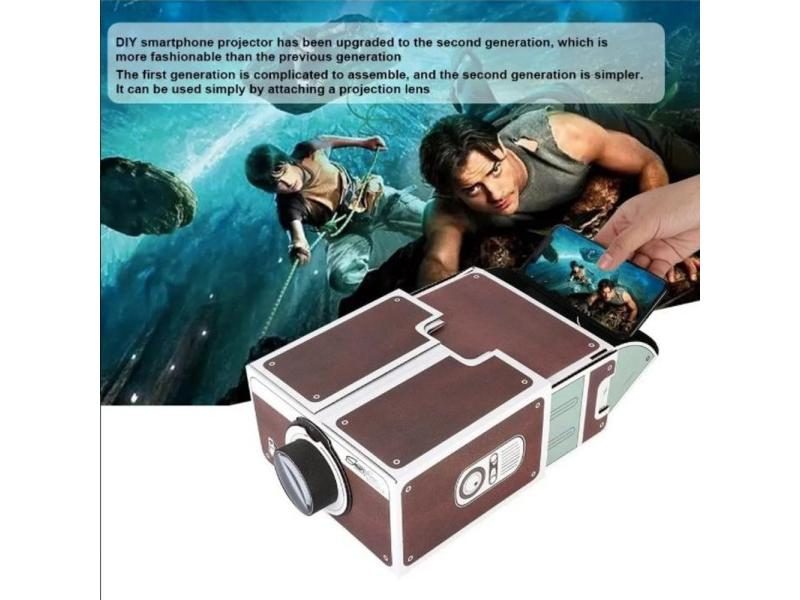 Portable Cardboard Smartphone Projector 2.0 DIY Mobile Phone Cinema Theater Carousel 1