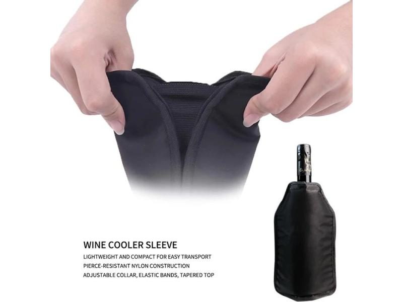Reusable Wine Cooler Ice Bag For Beer Champagne Cooling Carousel 1
