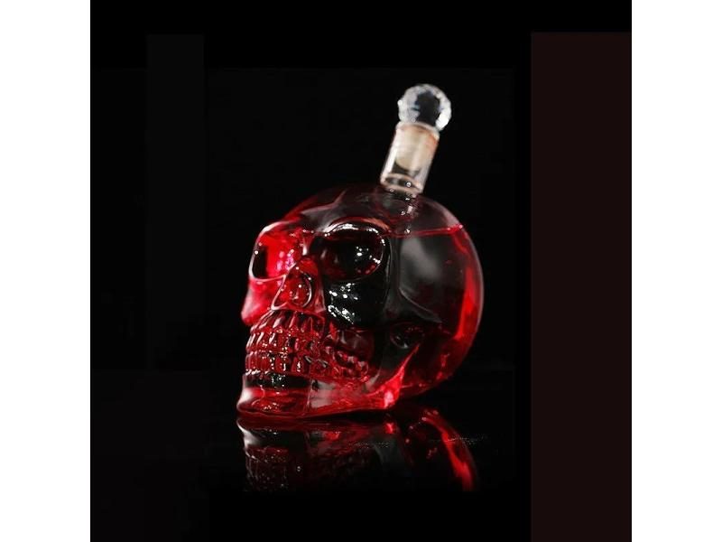 125-1000ml Creative Skull Glass Wine Bottle Whisky Wine Crystal CupsTransparent Carousel 2