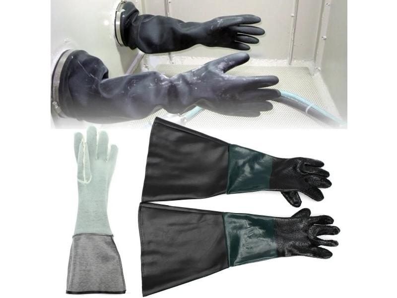 1 Pair 23.6x11'' Durable Soft Heavy Duty Protective Sandblasting Replacement Carousel 1