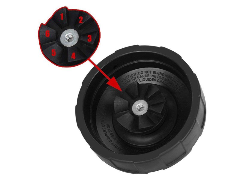 Replacement Blender Extractor Blade for Nutri Ninja Auto iQ BL450 BL451 BL454 Carousel 2