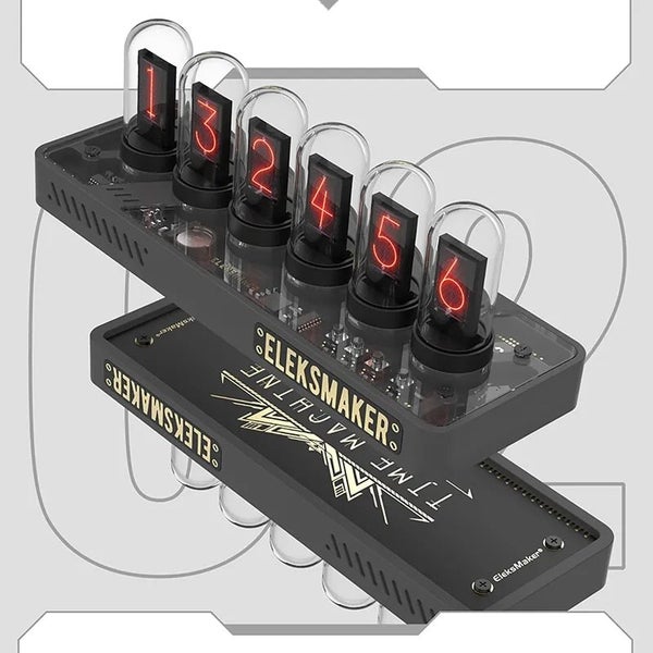 EleksMaker IPS 6-Bit Retro Glows Analog Nixie Tube Clock Carousel 1