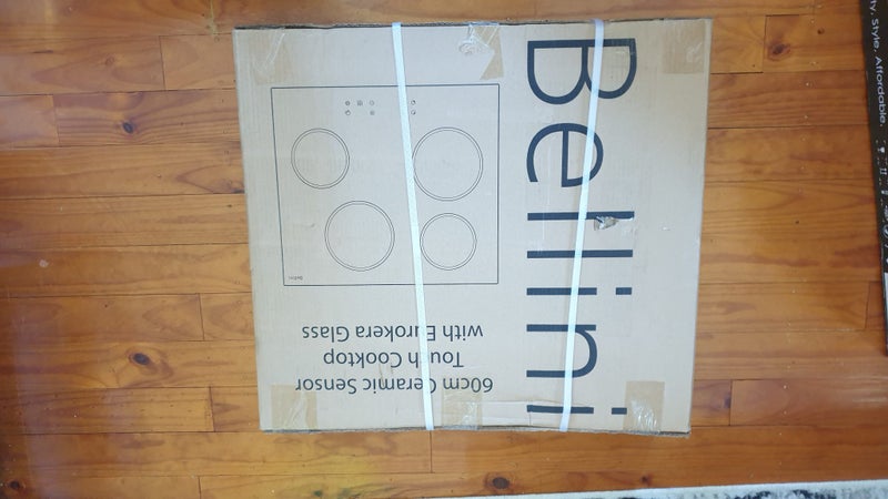 Bellini 60cm Ceramic Sensor Touch Cooktop with Euro Glass Carousel 1