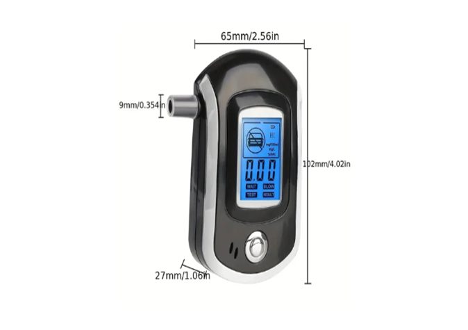 1pc Mini Digital LCD Screen Breath Alcohol Tester Breathalyzer Carousel 4
