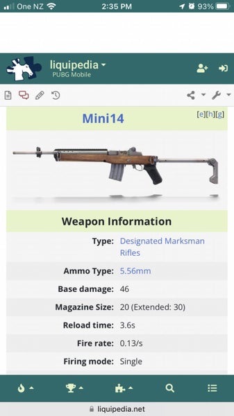 17cm Die cast Mini 14 semi-auto rifle scale model from PUBG Carousel 4