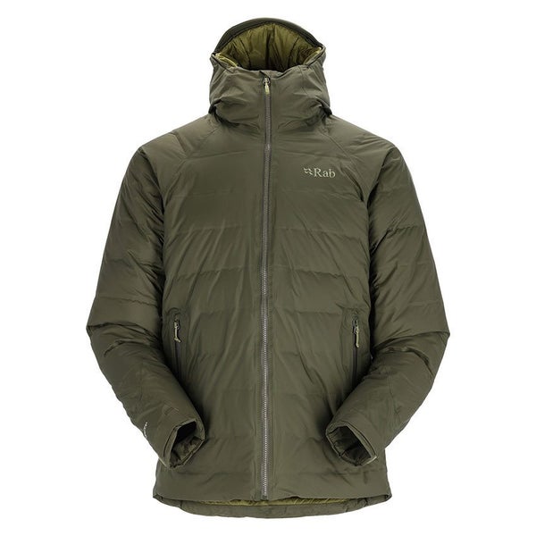 RAB Mens Valiance Waterproof Down Jacket - Army Green - Medium Carousel 1