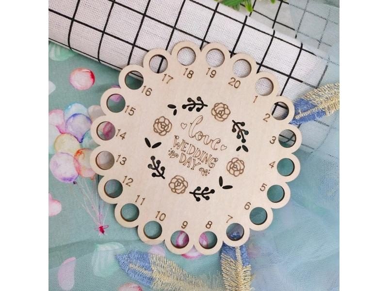 1PC Wood Embroidery Floss Organizer Thread Holder Needle Arts Cross Stitch Carousel 1