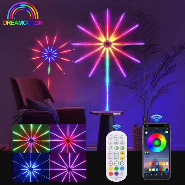 LED Firework Strip Lights Dream Color RGB Smart Music Sync APP & Remote Control Carousel 2